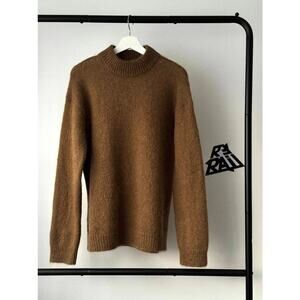 Tom Ford Mohair Blend Turtleneck Sweater Brown